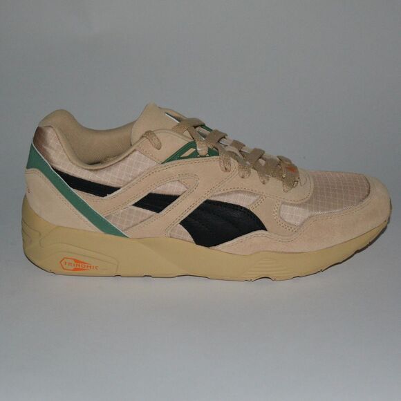 Puma R698 x Black Fives Men\'s Size 11.5 Beige Black Sneakers Shoes 390515-01